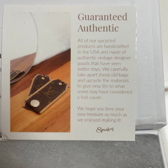 Upcycled Spark*l Bands Bone Blue Crystal Gold Apple Watch Band - Picture 4 of 5